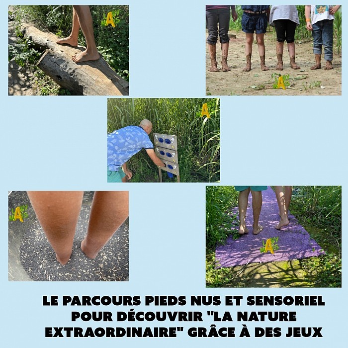 parcours pieds nus et sensoriel